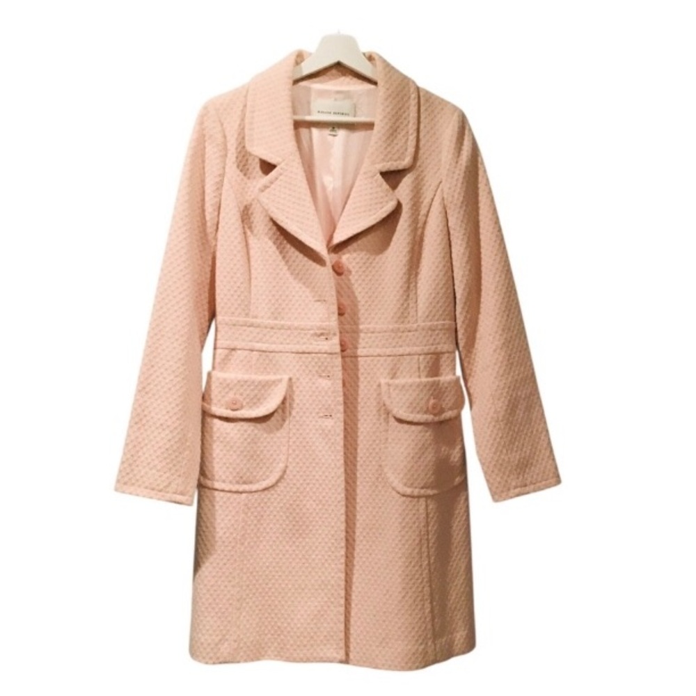 Banana Republic Elegant Pink Quilted Coat M - Picture 1 of 4